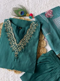 Antique Fashion 1 Kurti Pant Dupatta Set - colour 2, 2XL