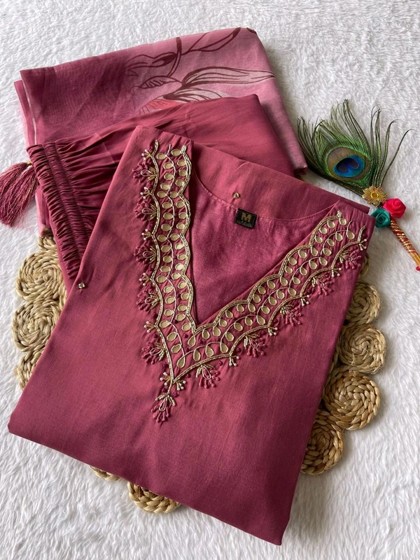 Antique Fashion 1 Kurti Pant Dupatta Set - colour 2, S