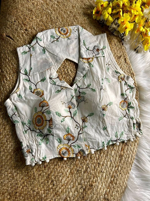 Antique Fashion 1 Designer Blouse  - Design 7