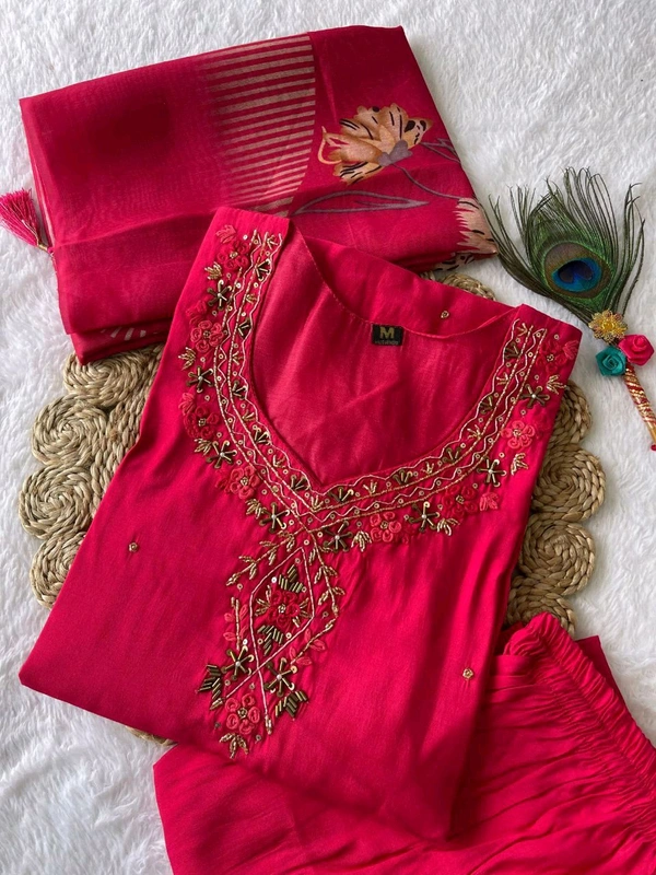 Antique Fashion 1 Kurti Pant Duppta Collection  - 2XL, colour 1