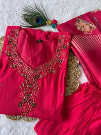 Antique Fashion 1 Kurti Pant Duppta Collection  - 2XL, colour 1