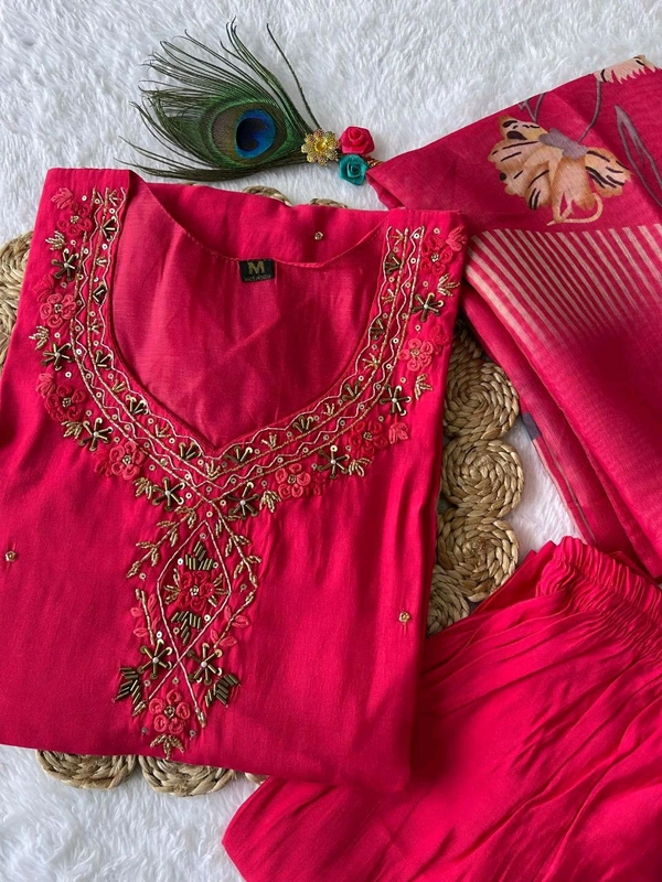 Antique Fashion 1 Kurti Pant Duppta Collection  - 2XL, colour 1