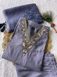 Antique Fashion 1 Kurti Pent Dupatta Set  - M, colour 2