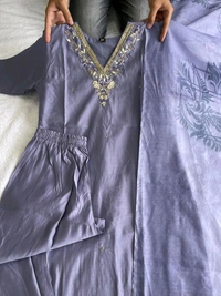 Antique Fashion 1 Kurti Pent Dupatta Set  - M, colour 2