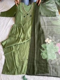 Antique Fashion 1 Kurti Pant Dupatta Set - XXL