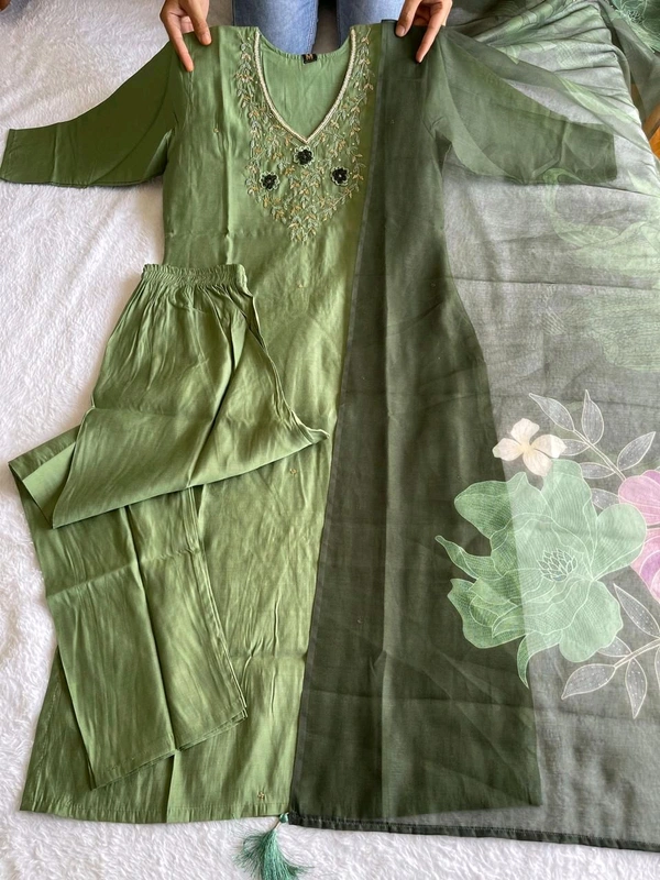 Antique Fashion 1 Kurti Pant Dupatta Set - XXL