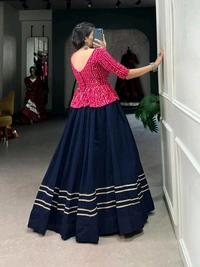Antique Fashion 1 Cotton two piece for a flawless Occasion look  