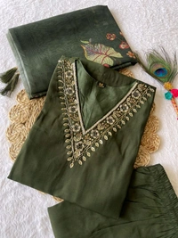Antique Fashion 1 Kurti Pant Dupatta Set - 2XL, colour 1