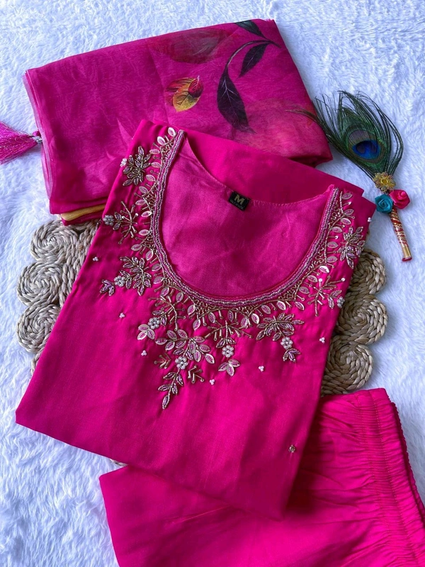 Antique Fashion 1 Kurti Pant Dupatta Set - L, colour 1