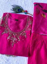 Antique Fashion 1 Kurti Pant Dupatta Set - L, colour 1