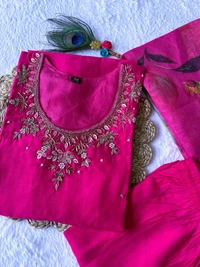 Antique Fashion 1 Kurti Pant Dupatta Set - L, colour 1