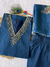 Antique Fashion 1 Kurti Pant Dupatta Set - S, colour 2