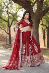 Antique Fashion 1 LEHENGA CHOLI WITH DUPATTA   