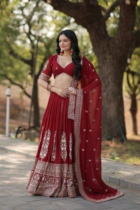 Antique Fashion 1 LEHENGA CHOLI WITH DUPATTA   