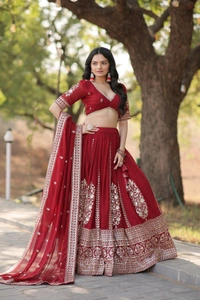 Antique Fashion 1 LEHENGA CHOLI WITH DUPATTA   