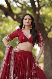 Antique Fashion 1 LEHENGA CHOLI WITH DUPATTA   