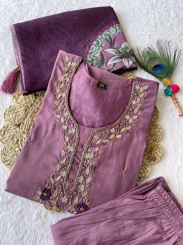 Antique Fashion 1 Kurti Pant Dupatta  - XL, colour 1