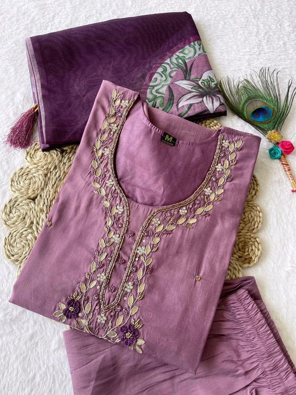 Antique Fashion 1 Kurti Pant Dupatta  - XL, colour 1