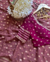 Antique Fashion 1 Beautiful Saare  - Sundown, Unstitched Blouse