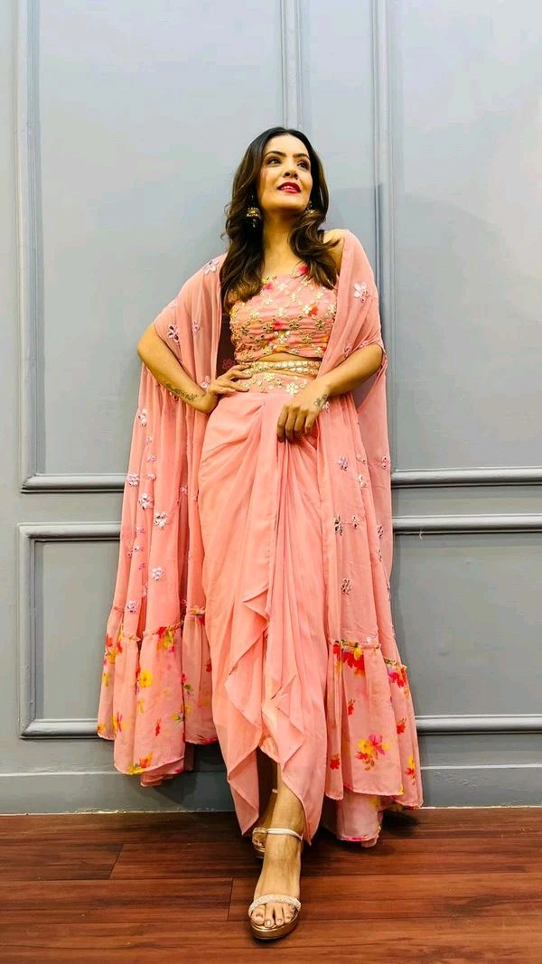 Antique Fashion 1 This wedding season flaunt ur haldi and mehendi look with this glamorous sarong dress - XXXL, colour 3