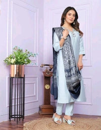 Antique Fashion 1 Kurti Pant Dupatta Set Collection  - XL, colour 2