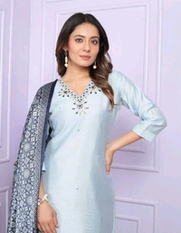 Antique Fashion 1 Kurti Pant Dupatta Set Collection  - XL, colour 2