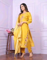Antique Fashion 1 Kurti Pant Set Collection  - colour 2, M