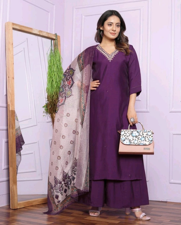 Antique Fashion 1 Kurti Plazo - L