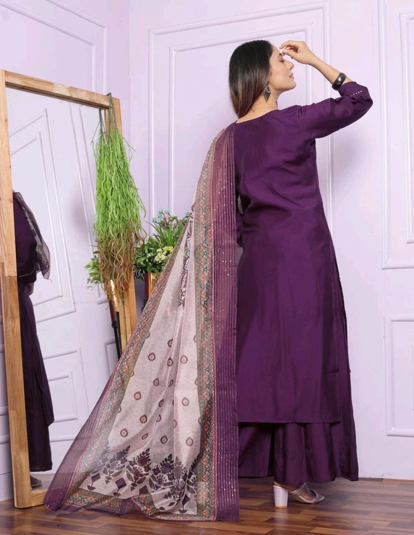 Antique Fashion 1 Kurti Plazo - L