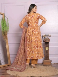 Antique Fashion 1 Kurti Pant Dupatta Set  - M