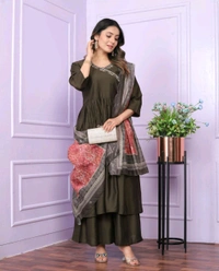 Antique Fashion 1 Kurti Plazo  - L
