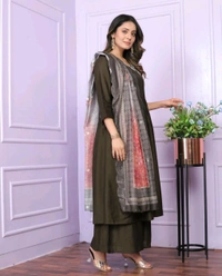 Antique Fashion 1 Kurti Plazo  - L