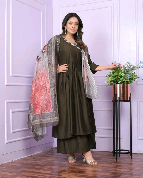 Antique Fashion 1 Kurti Plazo  - XL