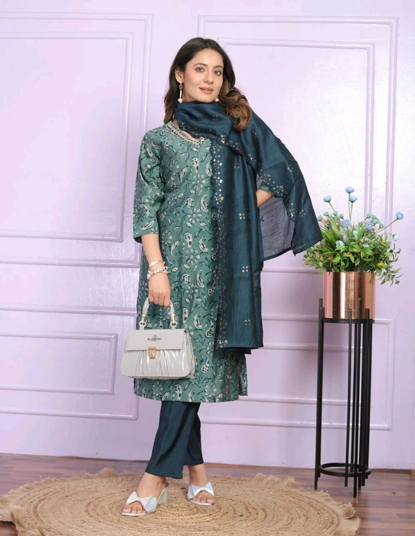 Antique Fashion 1 Kurti Pent Duppta Set Collection  - M