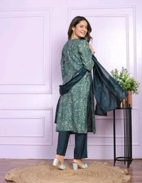 Antique Fashion 1 Kurti Pent Duppta Set Collection  - XL