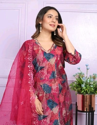 Antique Fashion 1 Kurti Pant Dupatta Set Collection  - XL