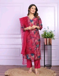 Antique Fashion 1 Kurti Pant Dupatta Set Collection  - XL