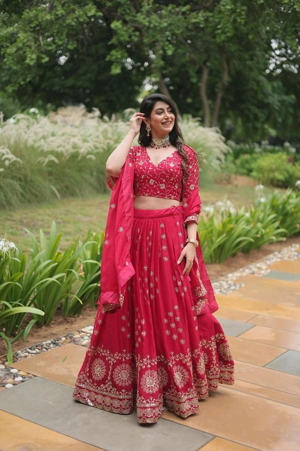 Antique Fashion 1 Without Blink Select this Designer Lehenga collection Made with Rangoli Silk With Sequins And thread Embroidered work Lehenga Choli with Dupatta 
