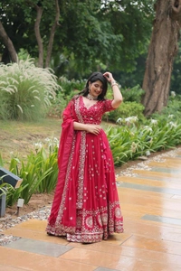 Antique Fashion 1 Without Blink Select this Designer Lehenga collection Made with Rangoli Silk With Sequins And thread Embroidered work Lehenga Choli with Dupatta 
