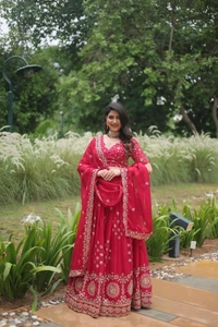 Antique Fashion 1 Without Blink Select this Designer Lehenga collection Made with Rangoli Silk With Sequins And thread Embroidered work Lehenga Choli with Dupatta 