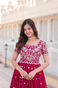Antique Fashion 1 PREMIUM READYMADE DESIGNER GOWN COLLECTIONS - colour 1, L