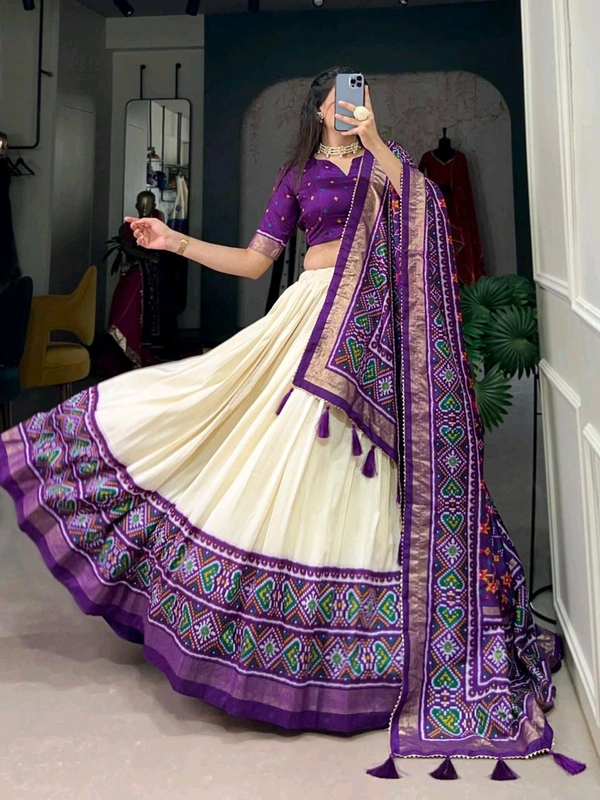 Antique Fashion 1 Wedding Grace in Patola Print - colour 1, Stitched Blouse
