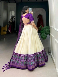 Antique Fashion 1 Wedding Grace in Patola Print - colour 1, Stitched Blouse