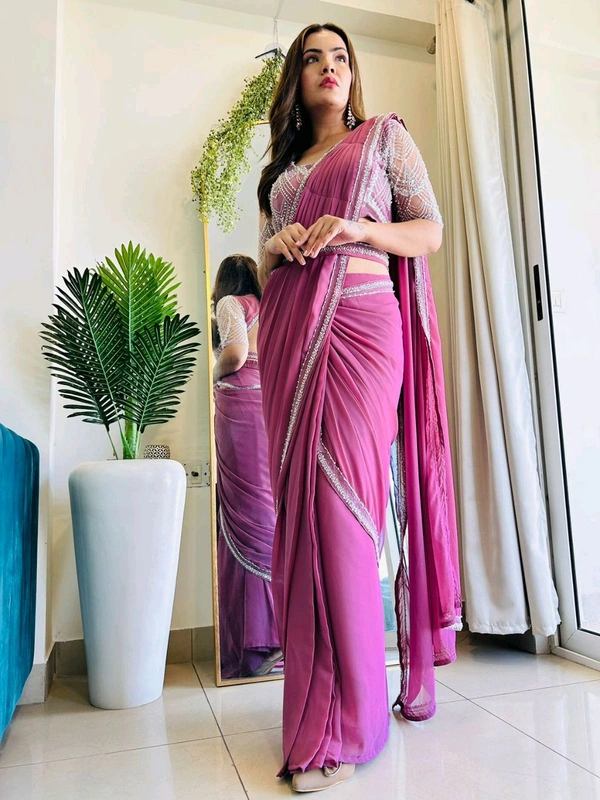Antique Fashion 1 Shimmer and shine This wedding season flaunt with this Irresistible party wear saree  get ready to slay - S