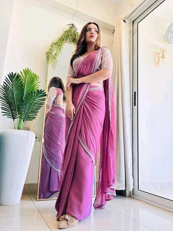 Antique Fashion 1 Shimmer and shine This wedding season flaunt with this Irresistible party wear saree  get ready to slay - S
