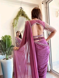 Antique Fashion 1 Shimmer and shine This wedding season flaunt with this Irresistible party wear saree  get ready to slay - S