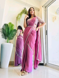 Antique Fashion 1 Shimmer and shine This wedding season flaunt with this Irresistible party wear saree  get ready to slay - S