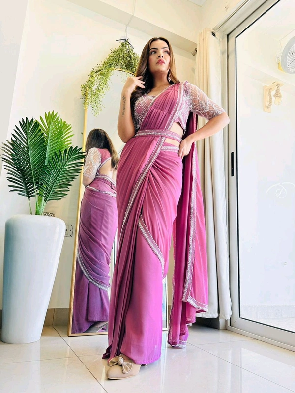 Antique Fashion 1 Shimmer and shine This wedding season flaunt with this Irresistible party wear saree  get ready to slay - S