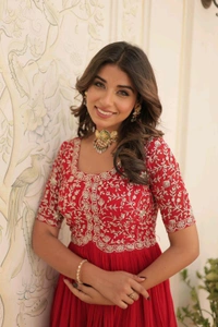 Antique Fashion 1 Designer Gown is luxury clothing Considered to be high quality Made by Zari Thread  Sequins Embroidery This is Made for Desirable Women's who deserve it - colour 1, M