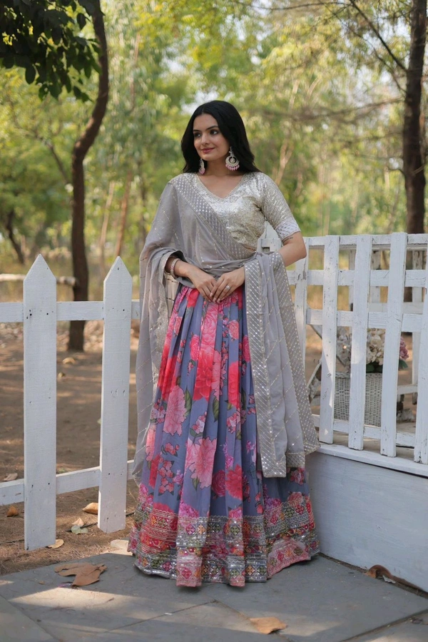 Antique Fashion 1 Beautiful Designer Lehenga - colour 2
